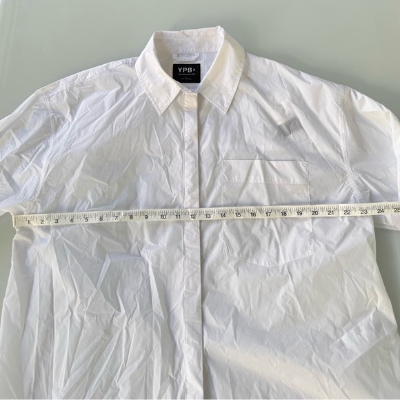 NWT YPB White Nylon Windbreaker Shirt Size L - Picture 8 of 11
